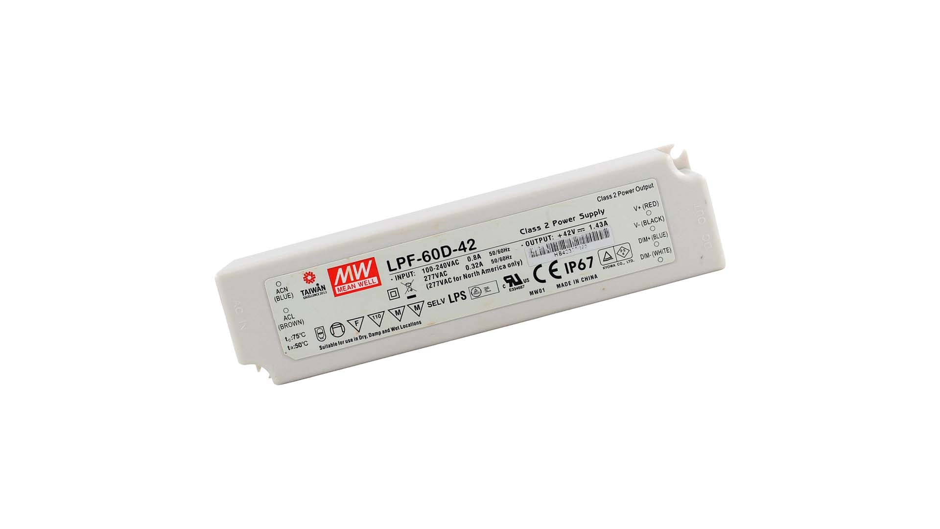 BRILUX GMBH SRL BRIB95-LPF60D42 ALIMENTATORE LPF60D-42 MW IP67 CON PFC D