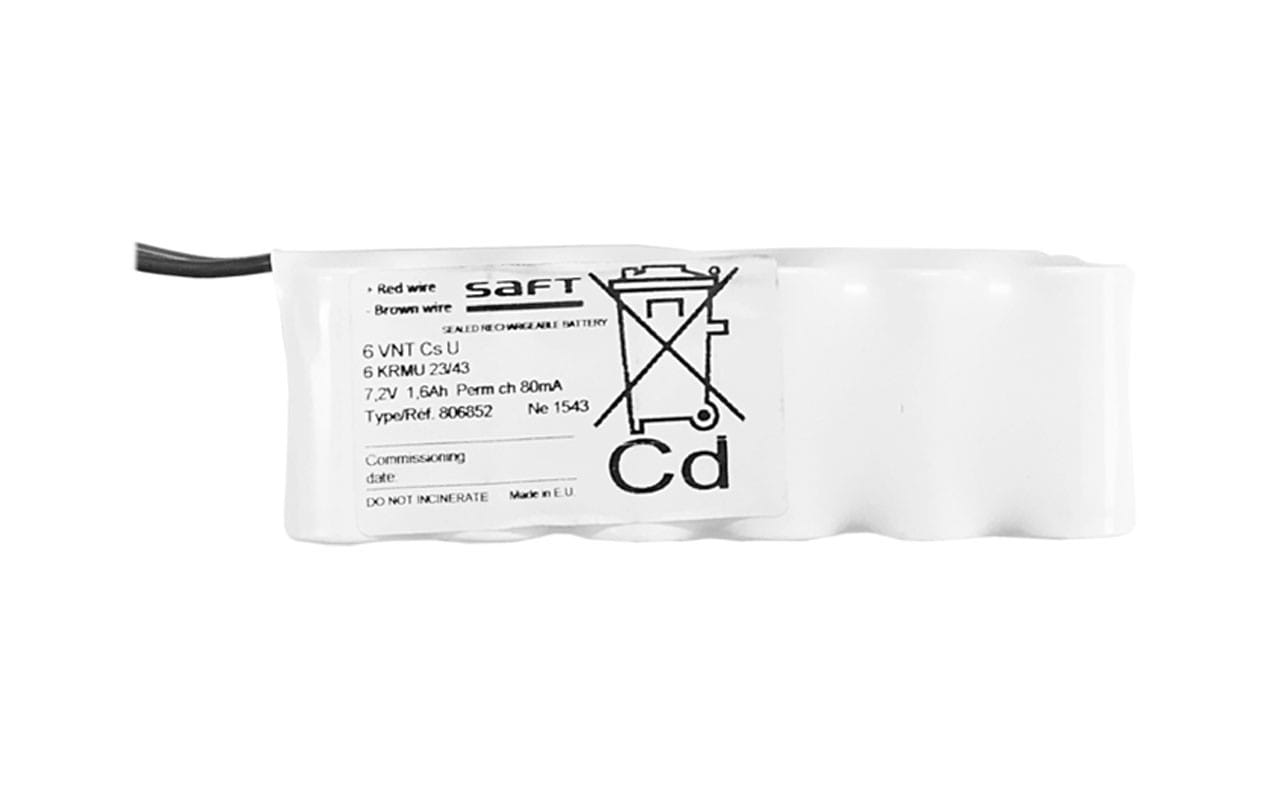 LEF LIGHTING SRL LEFBAT7216P BATTERIA A PACCHETTO 7,2V 1,6AH