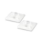 ETELEC ITALIA SPA ETLBB27276 BASETTE ADESIVE BIANCHE 27X27 MM 100PZ