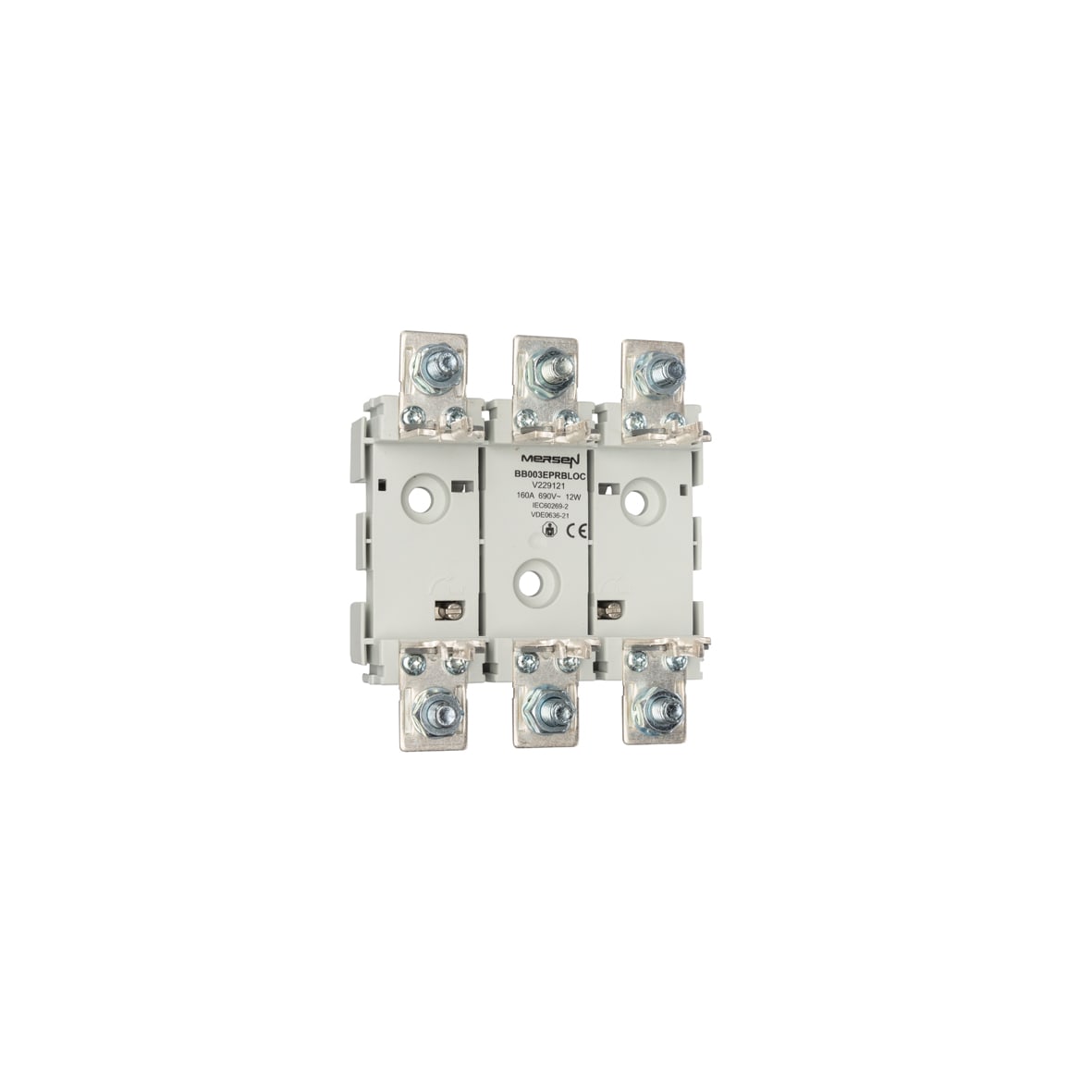 MERSEN ITALIA SPA XESV229121 BASE NH00 F/RAIL. 3P 1BLOC