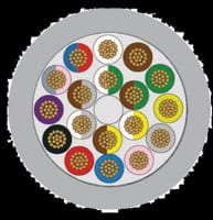 BREVETTI STEND. CAVO - BRC4070403-P CAVO PVC 4X0,34 UL/CSA 300V RAL 7001 SCH