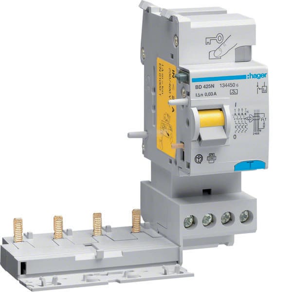 HAGER HAGBD425N FI-Block 4polig 25A 30mA Typ A