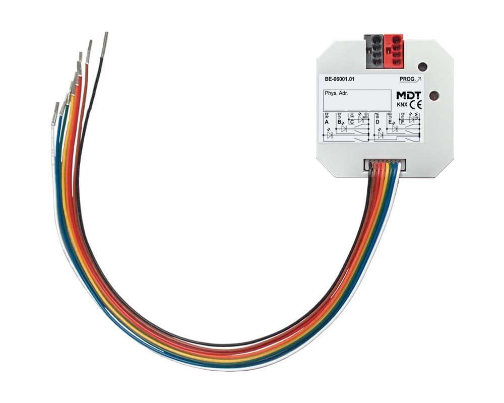 MDT ITALIA SRL EYGBE-06001.02 Interfaccia Tasti KNX 6 canali