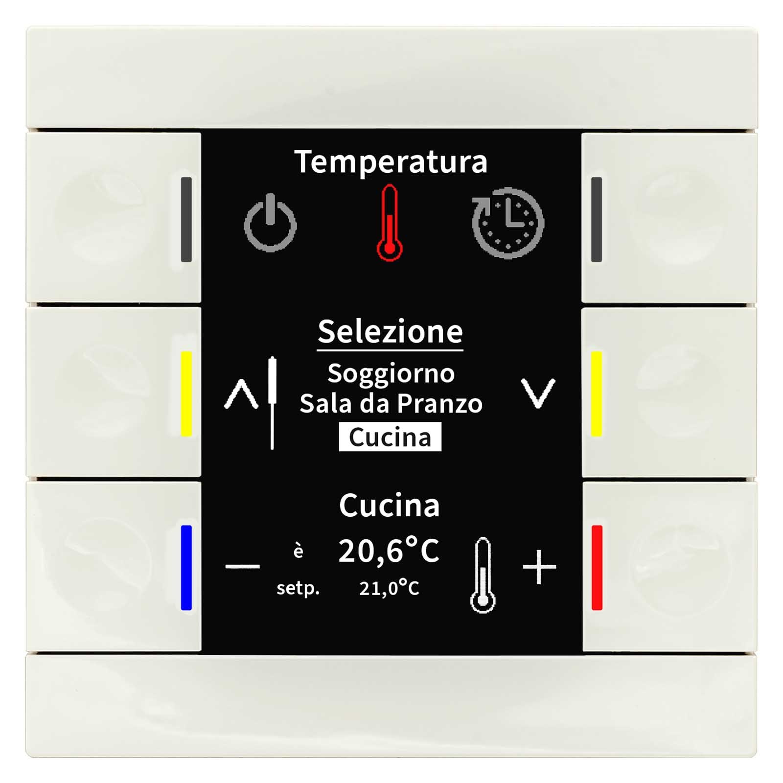 MDT ITALIA SRL EYGBE-BZS86.01 R.CONTROLLER +6T.DISPLAY,BIANCO L.