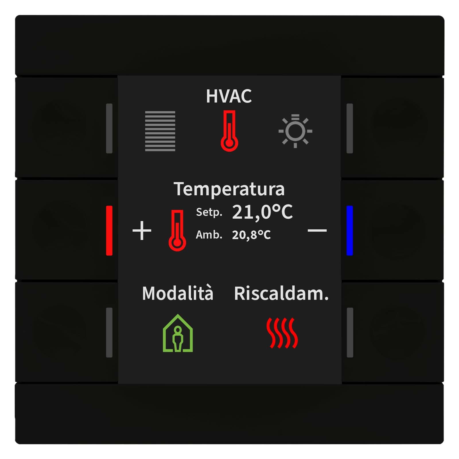 MDT Italia Srl - EYGBE-TAS86T06.02 T.Smart 86,6 funz.display+T?,nero