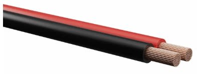 BERICA CAVI SPA - BECB90E02075B PIATTINA ROSSO-NERO 2X0.75 E