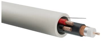 BERICA CAVI SPA - BECB41ETLC2050BB RG59 + 2X0,50 BIANCO E