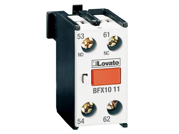 LOVATO LOVBFX1011 CONTATTI AUX 1NO+1NC AGGANCIO CENTRALE