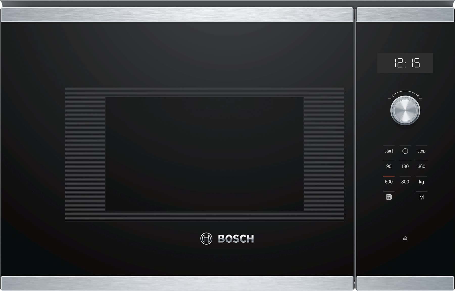 BOSCH ROBERT BOSBFL524MS0 EinbauMikrowelle,60cm,800W,5St.,20L,schw