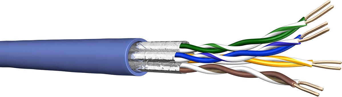 ZELIATECH - NPR60011412 CAVO U/FTP CAT.6A DCA BLU 500M