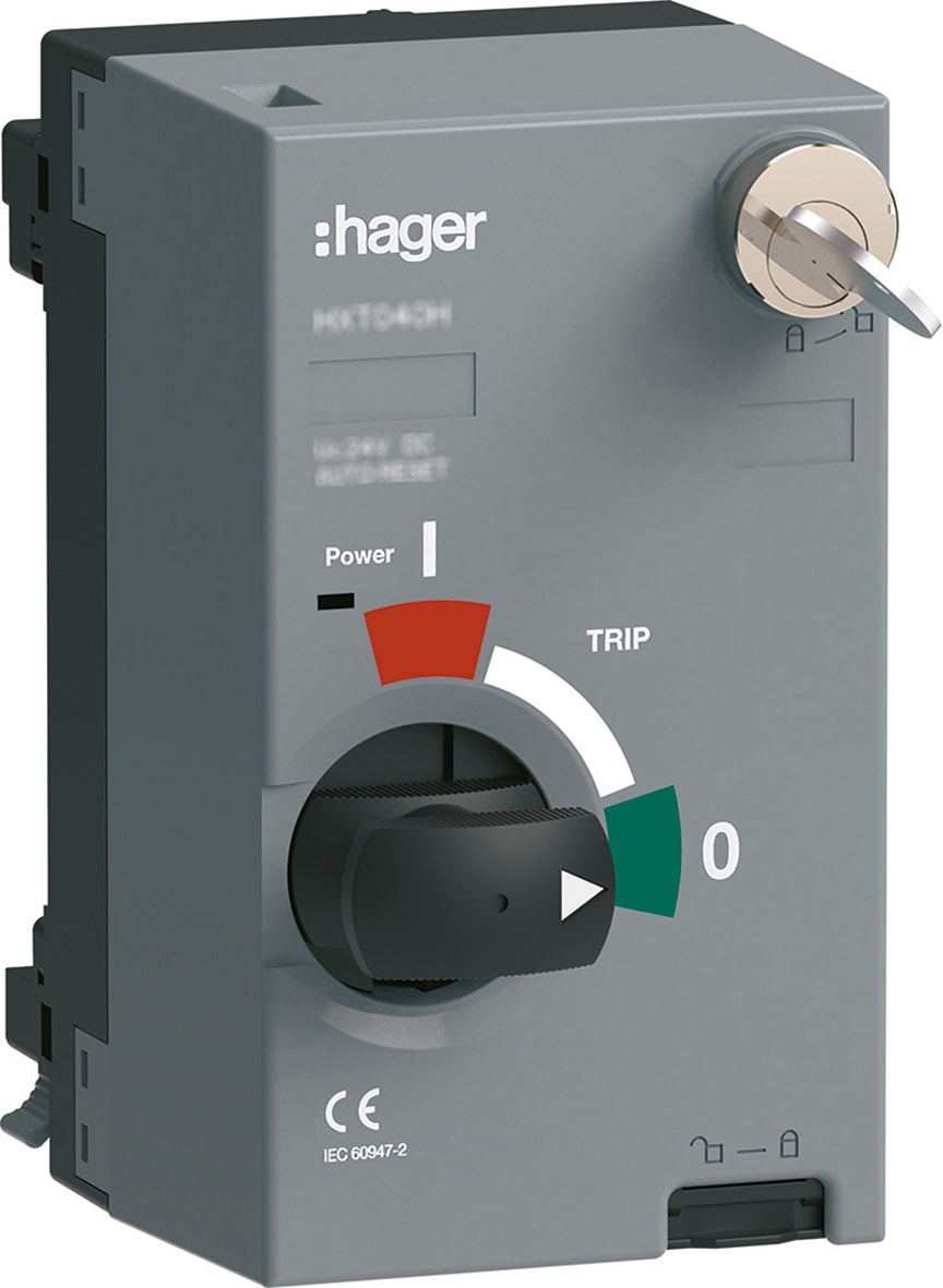 HAGER HAGHXT040HK COM MOTORE P250 24VDC AUTORESET/CHIAVE