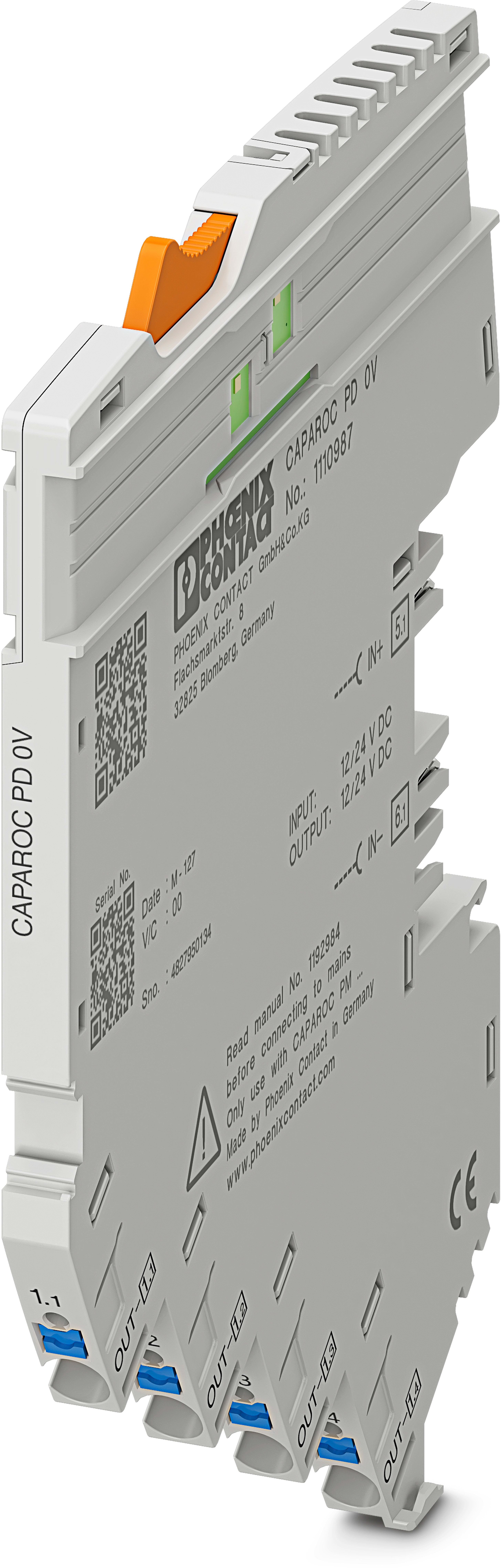 PHOENIX CONTACT - PHC1110987 CAPAROC PD 0V MODULO DISTRIBUZIONE NEGAT