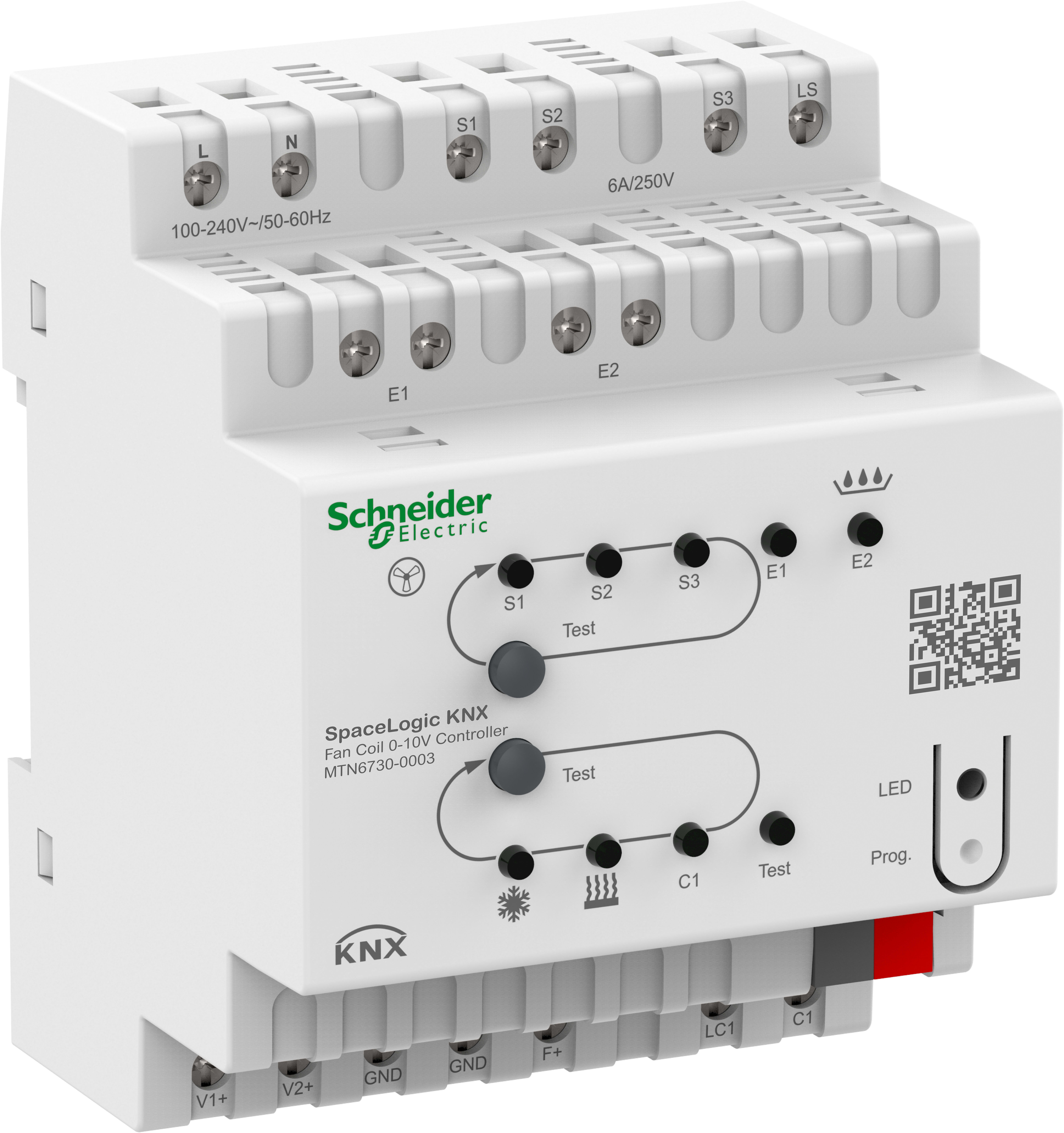 SCHNEIDER ELECTRIC SNRMTN6730-0003 ATTUATORE FAN COIL 0-10V SPACELOGIC KNX