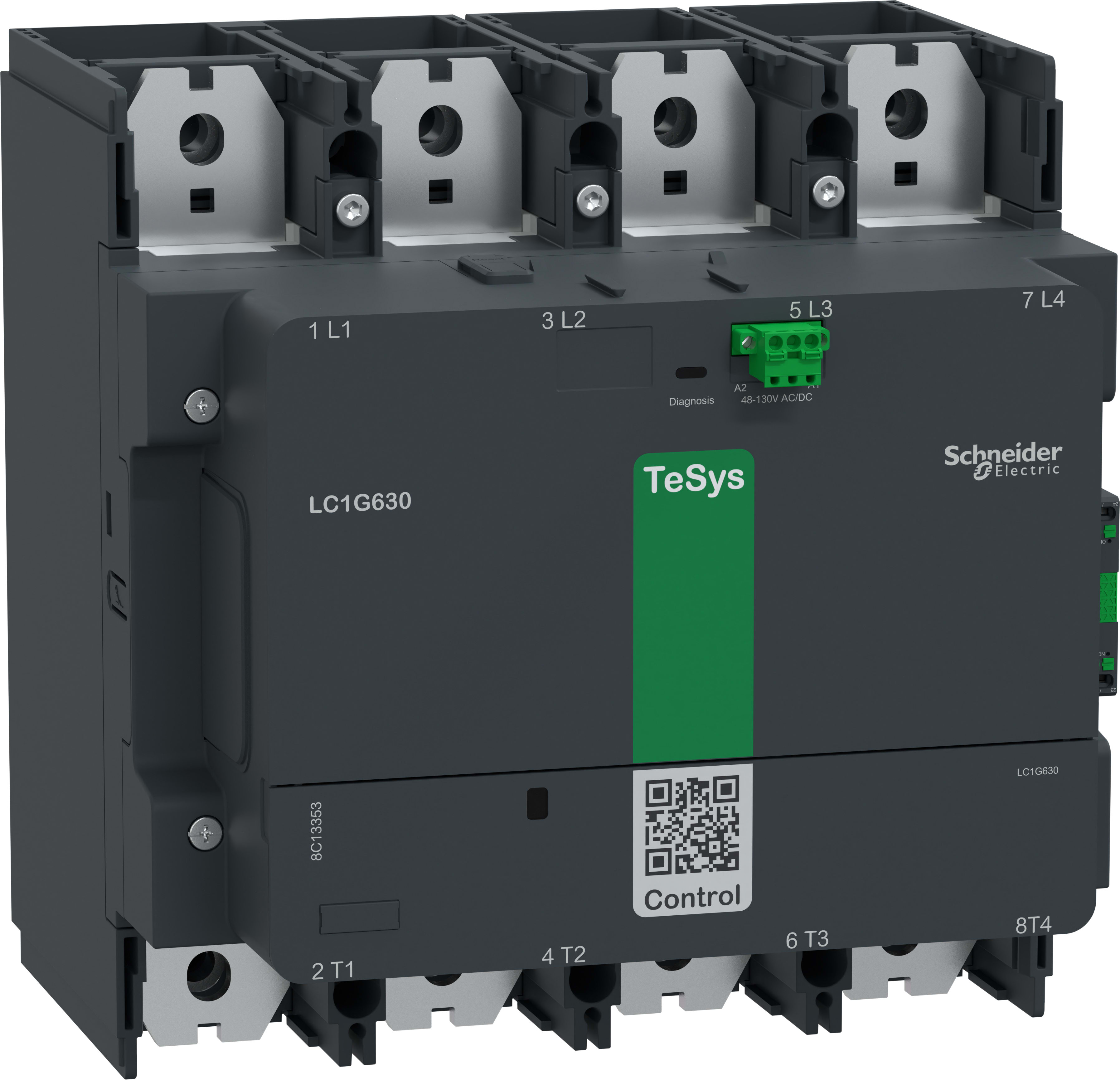 SCHNEIDER ELECTRIC - SNRLC1G6304KUEN CONTATT.TESYSG 630A 4P STD 100-250V ACDC
