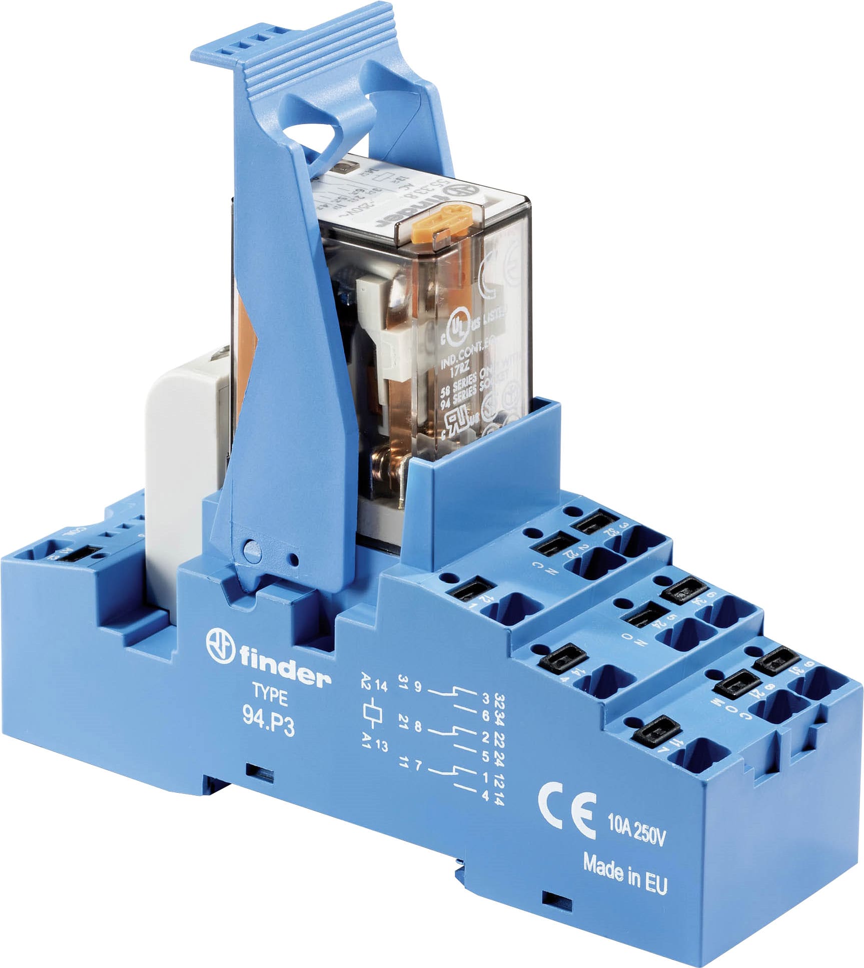 FINDER SPA FIN58P382300060SPA INTERFACCIA MOD A RELE 3 CONTATTO PUSH-