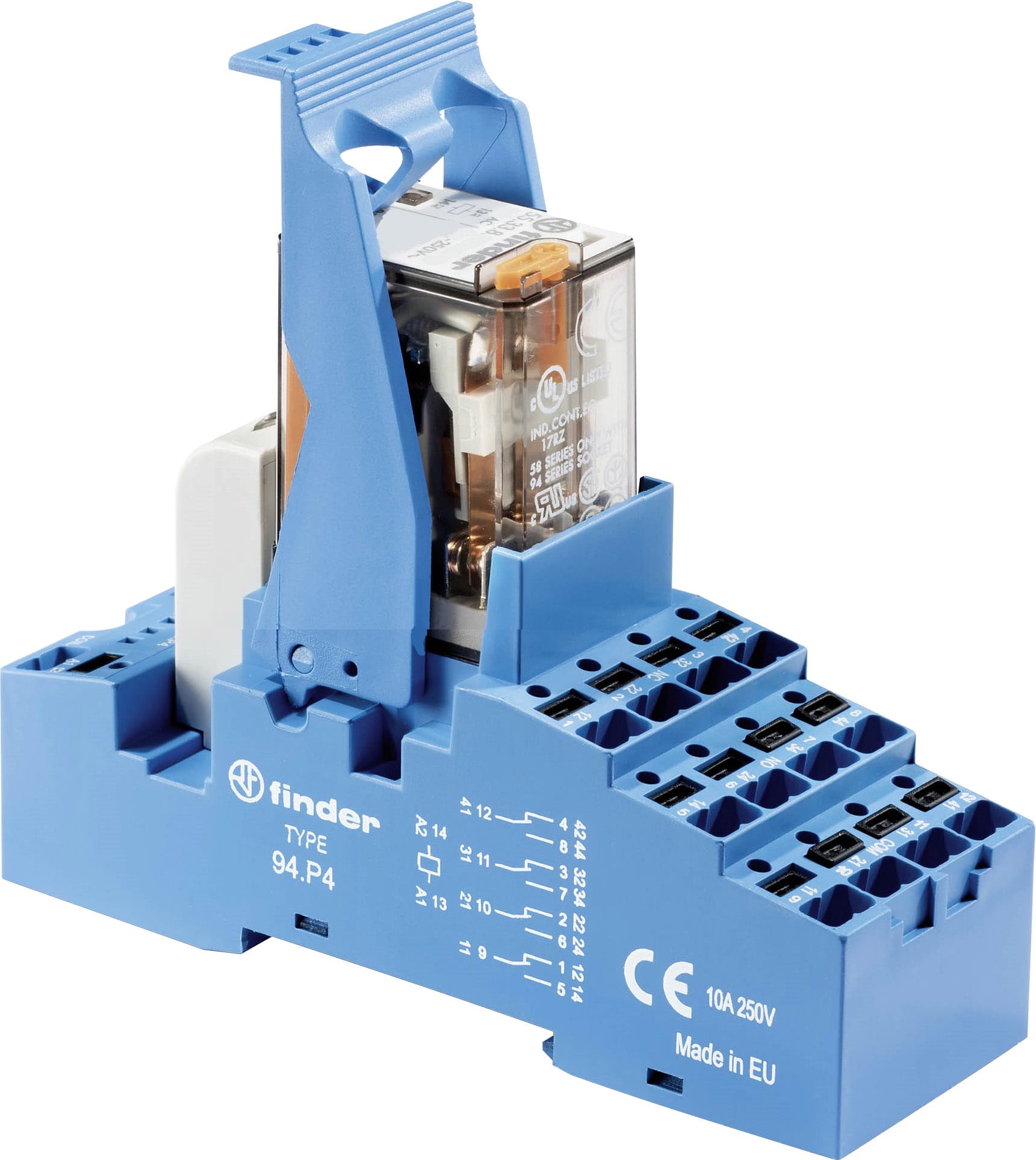 FINDER SPA - FIN58P482300060SPA INTERFACCIA MOD A RELE 4 CONTATTO PUSH-