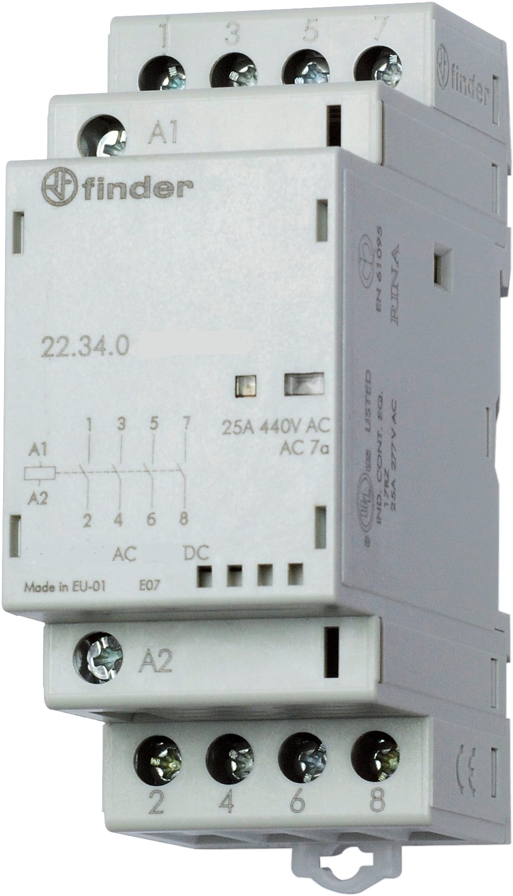 FINDER SPA FIN223400244720 CONTATTORE 25A 4 CONTATTI 36MM