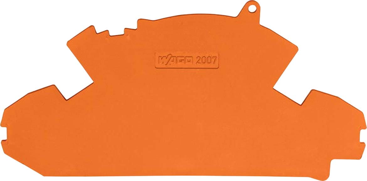 WAGO ITALIA SRL - WAG2007-8893 PIASTRA TERMINALE SPESSA 1,5 MM CON SIGI