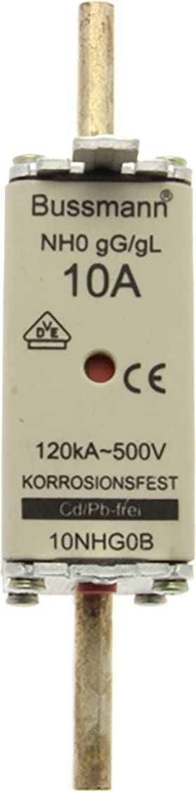EATON EAO10NHG0B 10NHG0B NH00, GG-GL, 10A, 500VAC, PLACCH