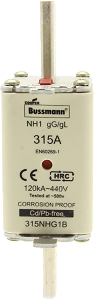 EATON - EAO315NHG1B 315NHG1B NH1, GG-GL, 315A, 500VAC, PLACC