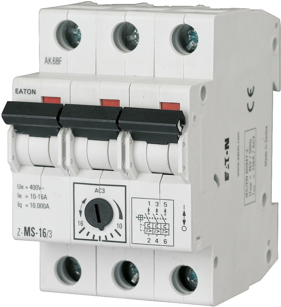EATON - EAO248402 Z-MS-0,16/3 SALVAMOTORE 3POLI 0,10-0,16A