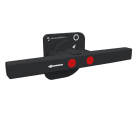 TECHNOELECTRIC SRL TEH18007 MANIGLIA BLOCCO PORTA DOPPIA NERA 260MM