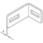 DIETZEL DIE026788 Winkellasche, fA1/4r KHU, 82,5x40x54 mm,