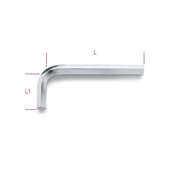 BM SPA - BMM000960160 Chiavi maschio esagonale piegate cromate