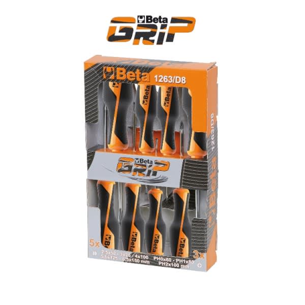 BM SPA - BMM012930408 Serie di 8 giravite in acciaio inossidabile