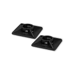 ETELEC ITALIA SPA - ETLBN27276 BASETTE ADESIVE NERE 27X27 MM 100PZ