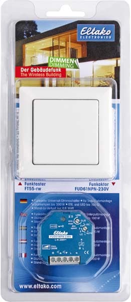 ELTAKO EAK30000036 Blisterpack Dimmen mit Funktaster F2T55E
