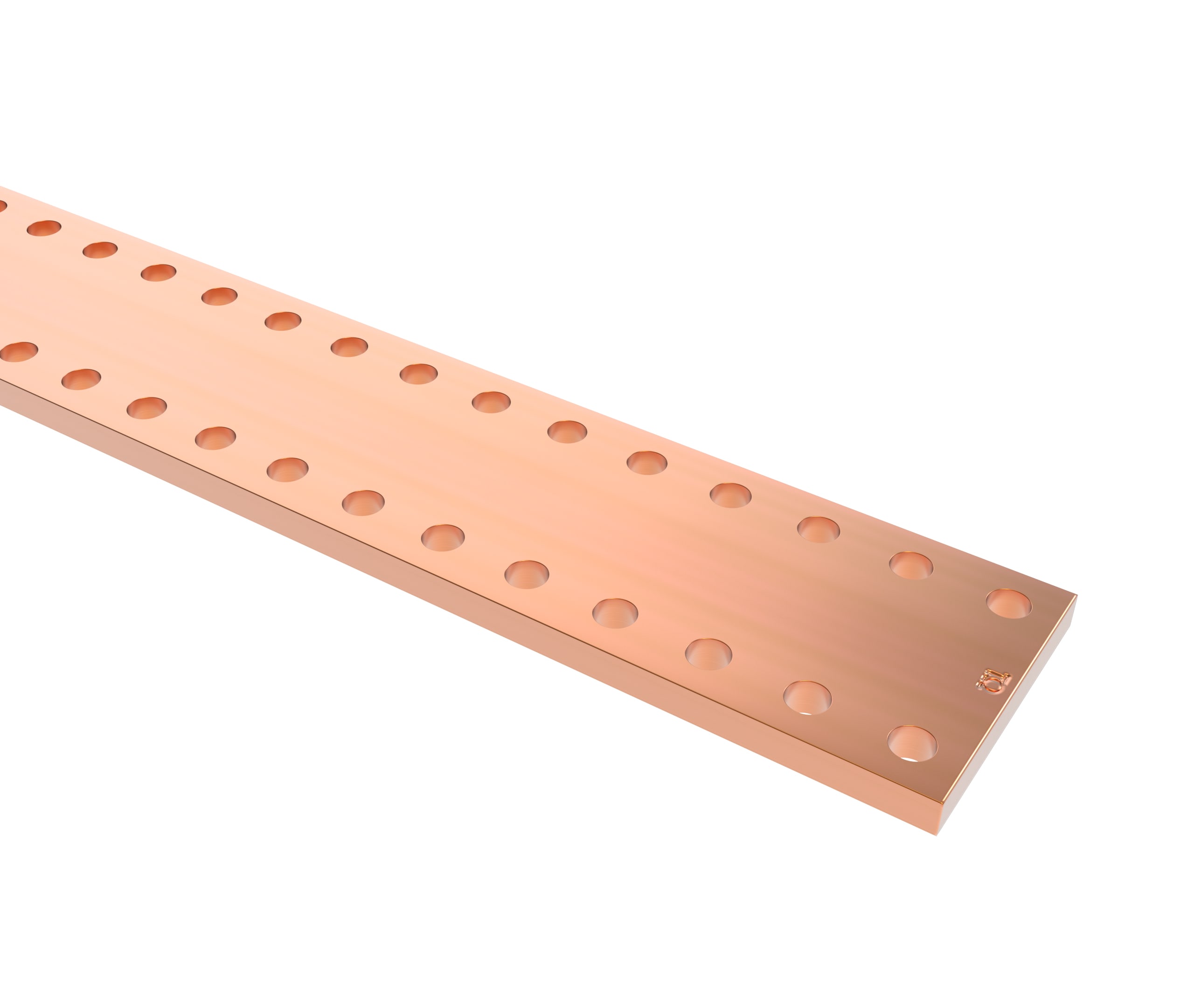 TEKNOMEGA SRL TKGBRP1000 BARRA RAME 25X5 L1750 FORATA D10,5MM P25