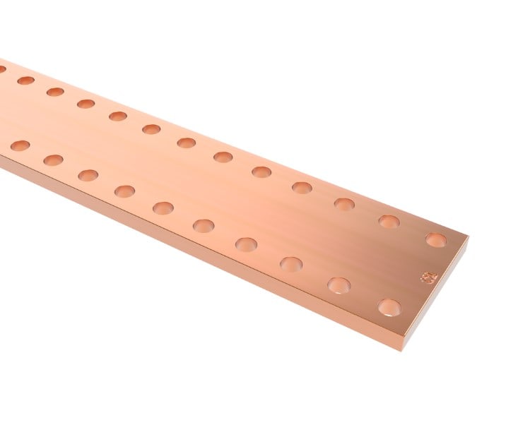 TEKNOMEGA SRL TKGBRP1020 BARRA RAME 100X5 L1750 FORATA D10,5MM P2