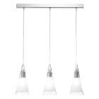 ROSSINI - RSSBS.10610-3 SOSPENSIONE 3 ELEMENTI LINEARE CROMO/VET