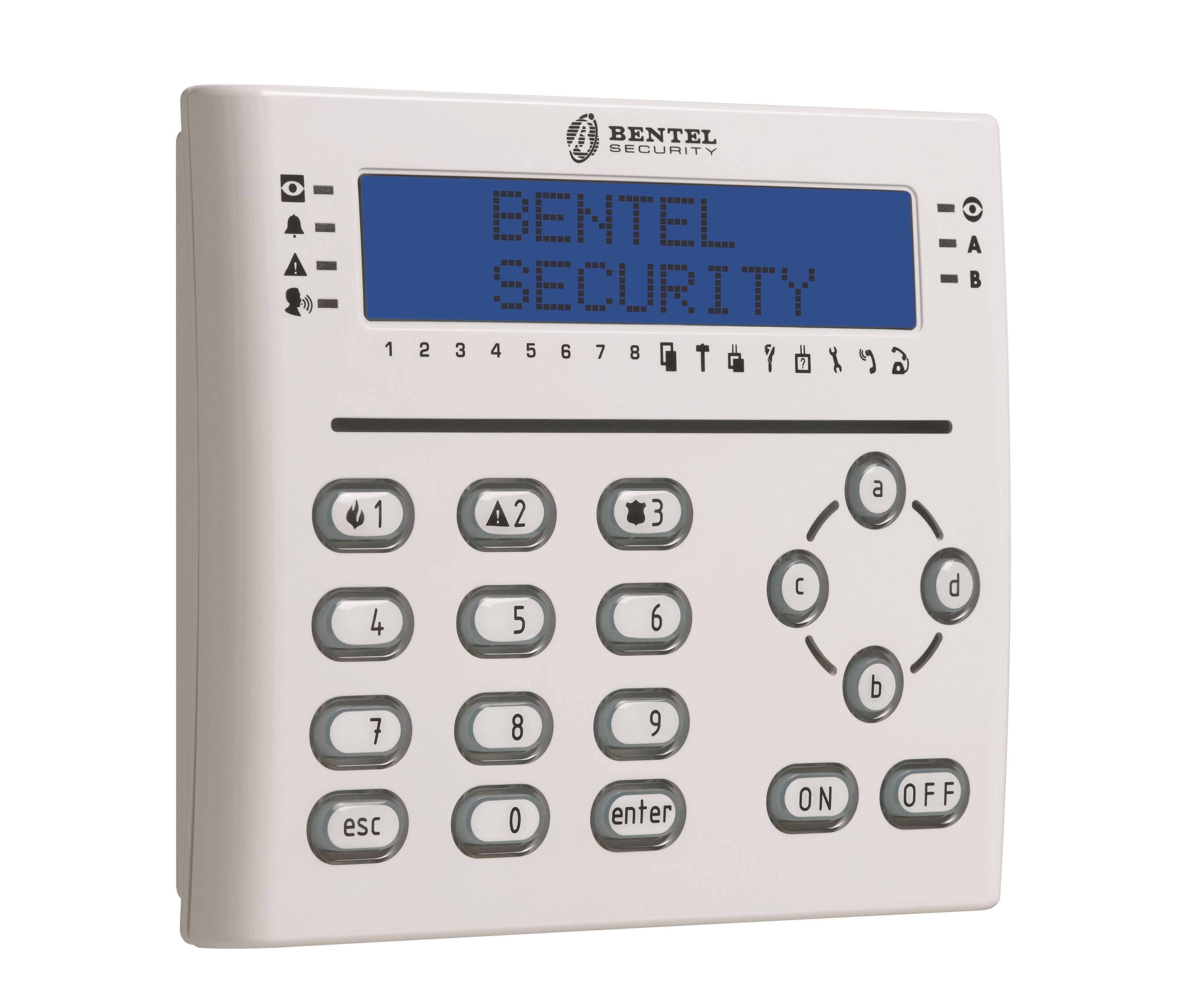 BENTEL SECURITY SR - BSYABSOLUTA T-WHITE TASTIERA LCD BIANCA CON LETTORE DI PROSS