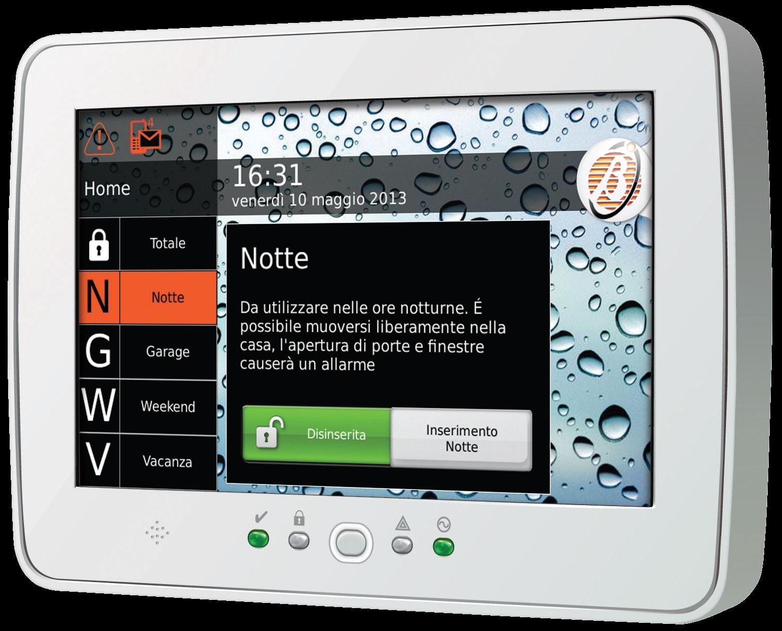 BENTEL SECURITY SR BSYABSOLUTA M-TOUCH TASTIERA TOUCH SCREEN PER CENTRALI ABSOL