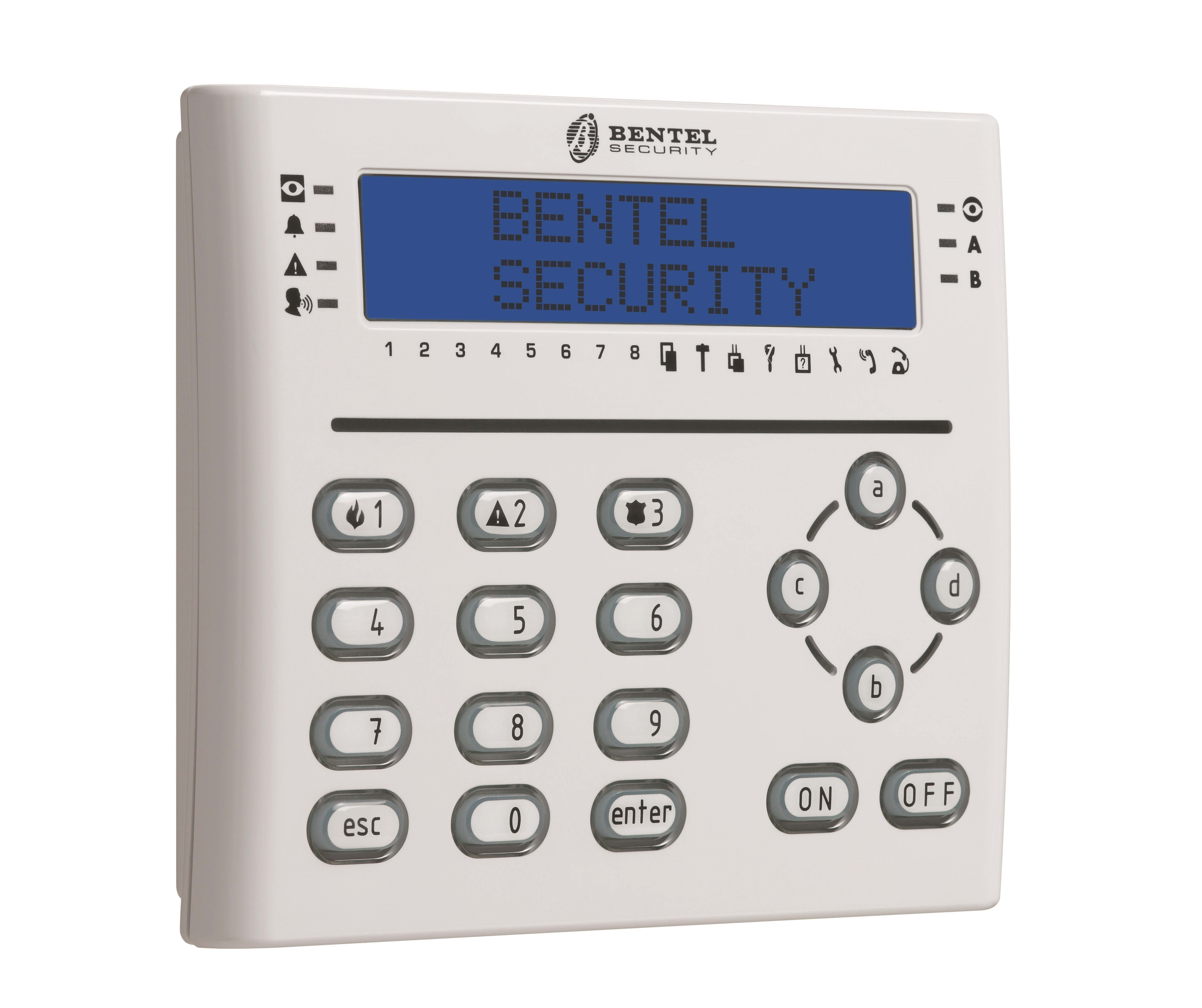 BENTEL SECURITY SR BSYABSOLUTA T-WHITE TASTIERA LCD BIANCA CON LETTORE DI PROSS