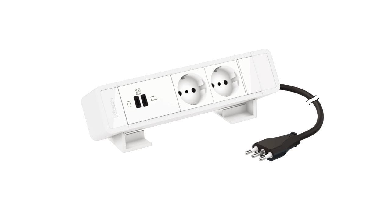 BTICINO BTI1508662W INCARA - MULTIPRESA 2XP30 + USB C+C PD W