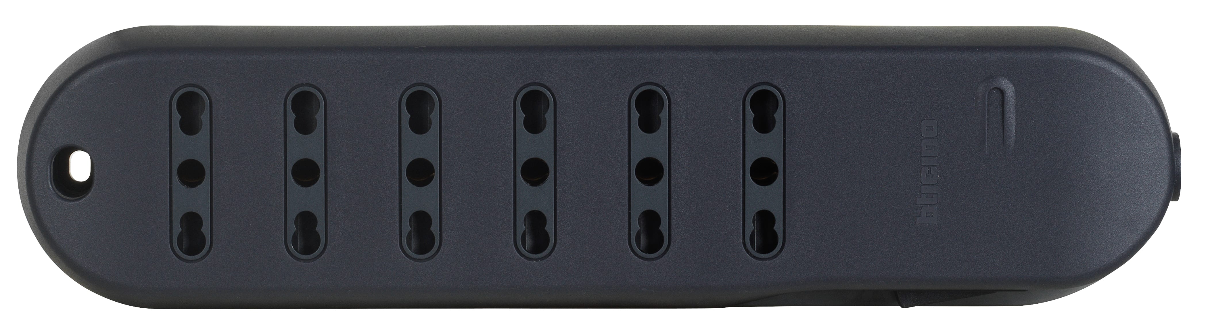 BTICINO BTI3636GB SLIM6-MULTIPRESA 10/16A INT. SAFE GRIGIO
