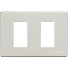 BTICINO - BTI503/2A/AL MAGIC - PLACCA 2P ALLUMINIO