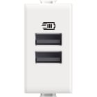 BTICINO - BTIAM4191AA MATIX - CARICATORE USB TIPO A+A 1M BIANC