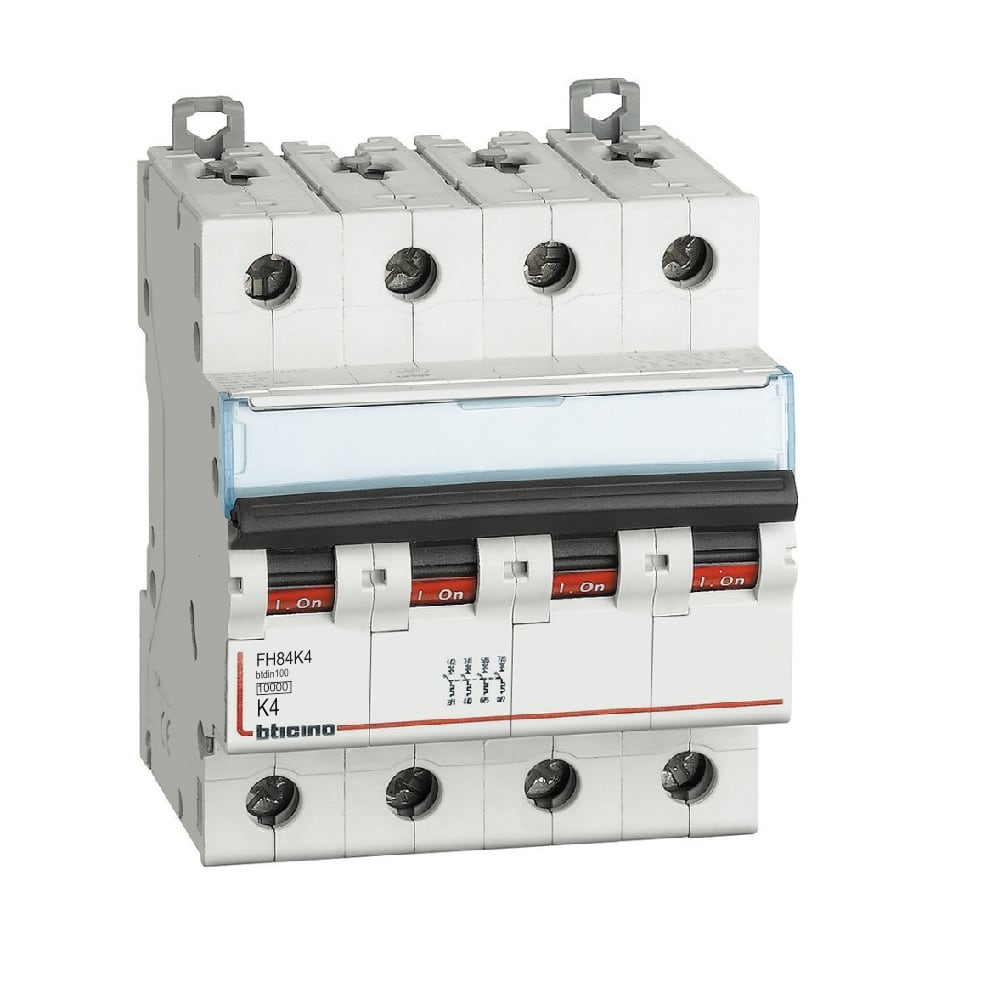 BTICINO BTIFH84K4 BTDIN100 - MAGNETOT 4P CURVA K 4A 10KA