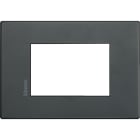BTICINO - BTIHW4803XN AXOLUTE AIR-PLACCA 3M ANTRACITE ECLIPSE