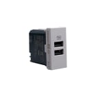BTICINO BTIJG4191AA MATIXGO - CARICATORE USB AA 1M GRIGIO
