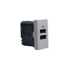 BTICINO BTIJG4191AC MATIXGO - CARICATORE USB AC 1M GRIGIO