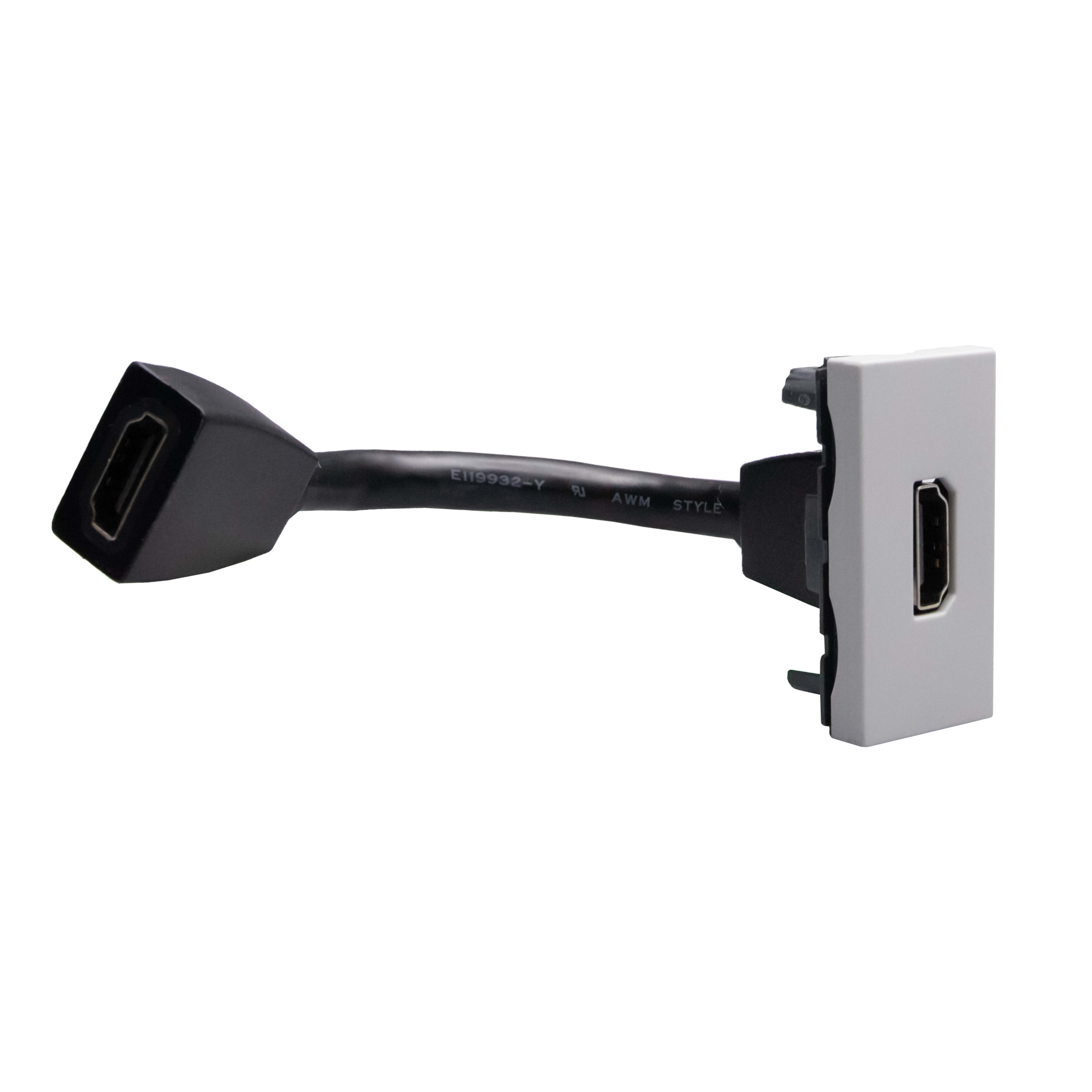 BTICINO BTIJG4284P MATIXGO - CONNETTORE HDMI PRECONN GRIGIO