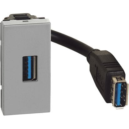 BTICINO BTIJG4285P MATIXGO - CONNETTORE USB A PRECONN GRIGI
