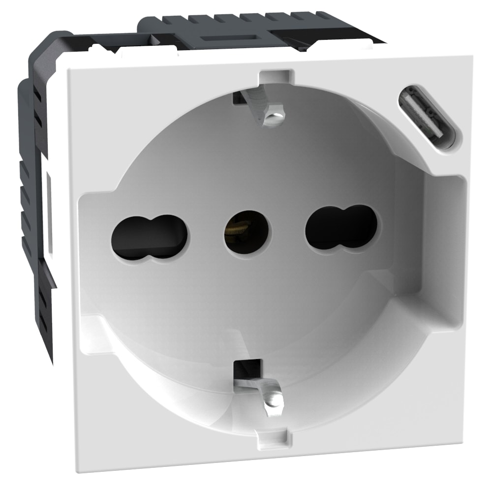 BTICINO BTIJW4140A16USB MATIXGO - PRESA ITA P40+USB 18W TIPOC BI