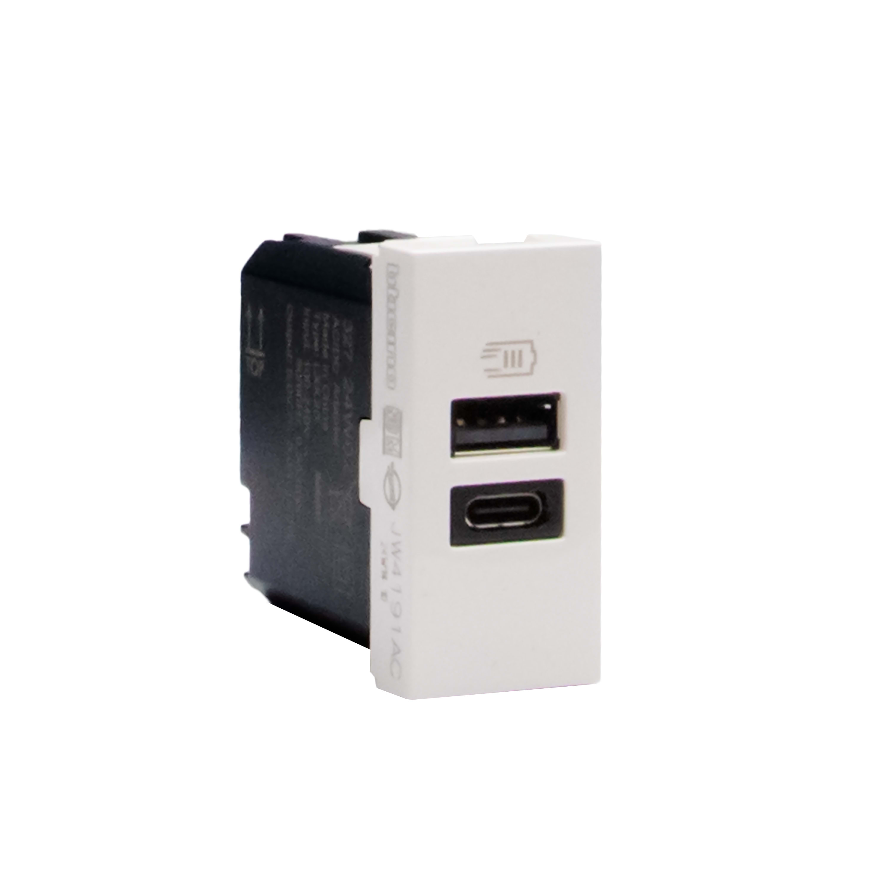 BTICINO BTIJW4191AC MATIXGO - CARICATORE USB AC 1M BIANCO