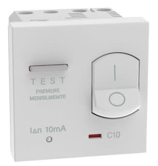 BTICINO - BTIJW4305A10 MATIXGO - RCBO 1P+N 10A 10MA BIANCO